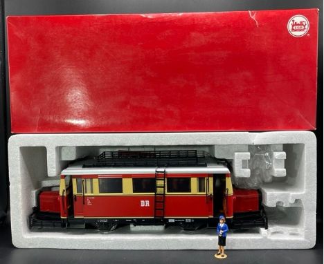 G-Scale LGB 22660 DR Railbus (Schienenbus) VT 133 525 Red/Cream livery, electric with original box, Tested Runner(2250g)Small