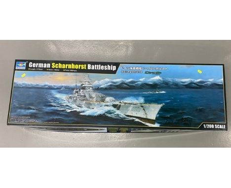 Trumpeter- Scharnhorst Battleship - 03715 - 1/35 Scale. (4600g) (1)Unbuilt. Box dimensions - 123x39x11cm. Condition Report - 