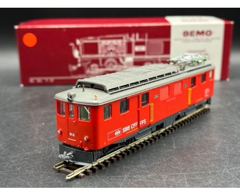 Bemo HOm 1:87 scale SBB electric loco DCC boxed and Tested Runner(300g)Bemo 1246 413 SBB De 4/4 913 GepÃ¤cktriebwagenIncludes