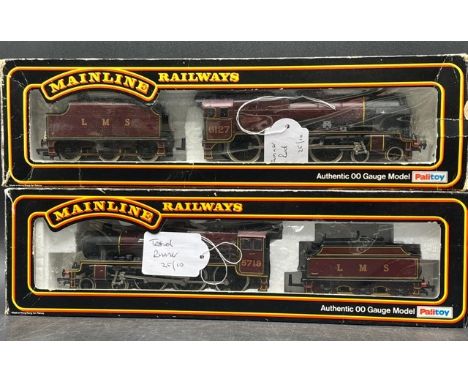 Two OO Mainline LMS Crimson 4-6-0 Steam Locomotives, one Tested Runner(900g)Mainline 37046 Class 6P Jubilee 4-6-0 'Glorious' 