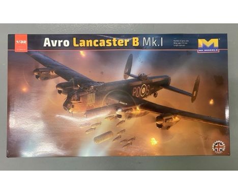 HK Models - Avro Lancaster B Mk. 1 - R5868 - 467 Squadron - 1/32 Scale. (3400g)As new Unbuilt. Box dimensions - 67x37x16.5cmI