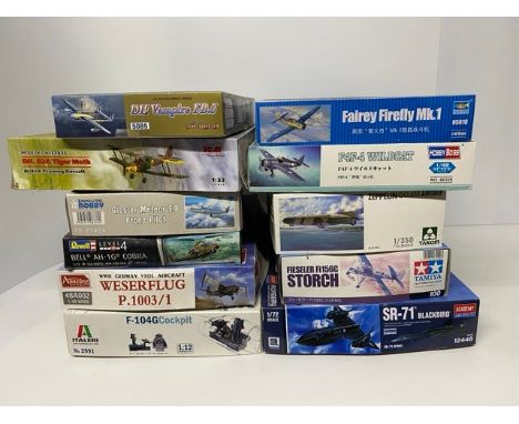 12 Plane Model Kits (4000g) (12)DH Vampire FB.5 - 5085 - 1/72 ScaleIBM DH. 82A Tiger Moth - 32035 - 1/32 ScaleSpecial Hobby -