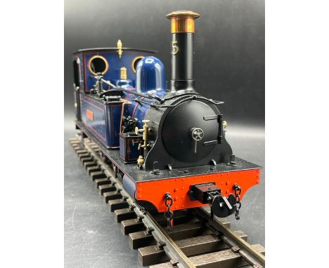An Accucraft E20-3 G scale (gauge 1) electric Isle of Man Railway 0-6-0 Tank Locomotive â€˜Caledoniaâ€™ No.15 in Blue livery,