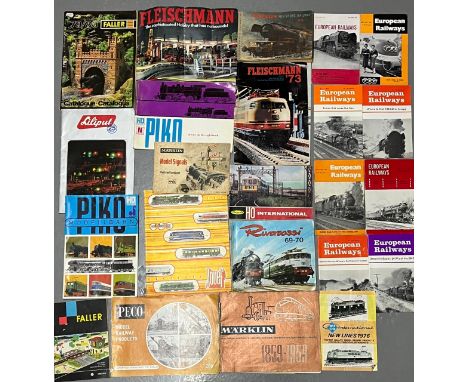 Product catalogues from 50's, 60's & 70's for Fleischmann, MÃ¤rklin, Rivarossi, Jouef, PikoPeco, Playcraft, Faller, Kleinbahn