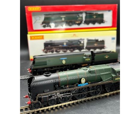 Two 'Squadron' Hornby OO gauge Steam Locomotives in Boxes, one Tested Runner(1300g)Hornby R2587 Rebuilt Battle of Britain Cla