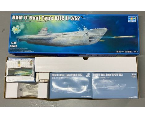 Trumpeter DKM U-Boat Type VIIC U-552 - 06801 including Magic scale modelling Synchronised Lights & Soundtrack electronics & E