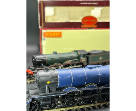 Two OO Hornby Steam Locomotives (1100g)Hornby R1074 Class A3 4-6-2 60052 "Prince Palatine" in BR express passenger blue, inco