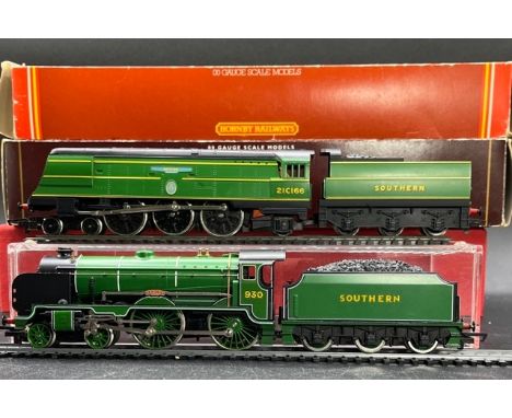 Two OO Southern Steam Locomotives Hornby R374 & Hornby R2018, Tested Runners(800g)Hornby R374 Battle of Britain Class 4-6-2 2