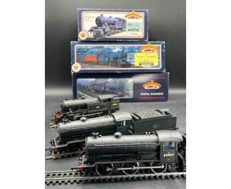 Three Bachmann 'Late Crest' OO gauge Steam Locomotives in Boxes, each Tested Runner(1200g)Bachmann Branchline 31-852 Class J3