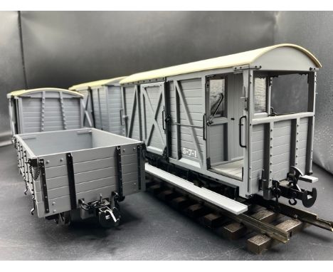 Four G Scale British Model Supply W&L Rolling stock, in boxes(3750g)Welshpool & Llanfair Railway wagonsW&L Brake Van R19-6B d
