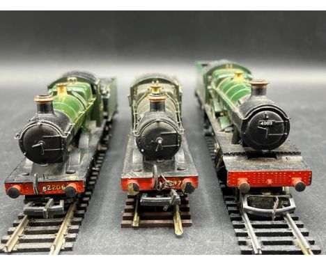 Three OO gauge Steam Locomotives, Two Tested Runners(1100g)Two Mainline 0-6-0 GWR locomotives, showing adaptations and paint,