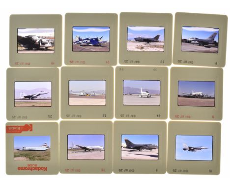 Terence Burke Collection approximately 3000 35mm colour aviation slides, circa 1986-7, to include his second trip to America 
