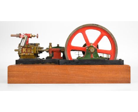 Kennion Brothers Ltd Tina live steam mill engine with attached eccentric driven feed pump, spoked flywheel and displacement l