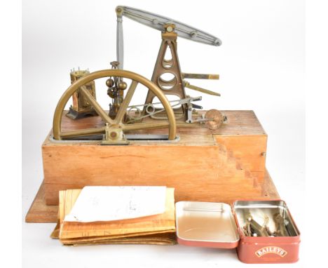 Part built Edgar Westbury Vulcan live steam beam engine, with drawings