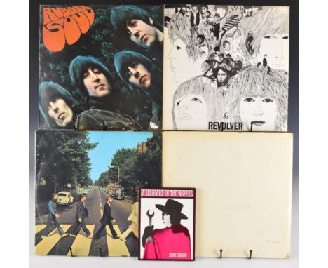 Twelve Beatles related LPs comprising The Beatles (White Album) (PCS 7067) with top opening cover numbered 0576346 and black 