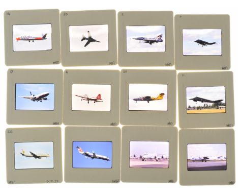 Terence Burke Collection approximately 1700 35mm colour aviation slides, circa 1997-8, to include Paris Orly and Charles De G