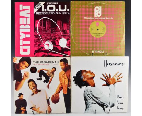 Approximately one hundred&nbsp;Soul / Funk / Dance / Boogie 12" singles including Odyssey, Pasadenas, Frantique, Freez, Gap B