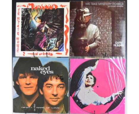 Approximately eighty five Post Punk / New Wave / New Romantics 12" singles including Debbie Harry, Naked, Monsoon, Gary Numan