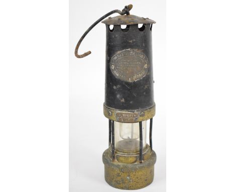 Thomas Williams of Aberdare miner's lamp, impressed S. Tucker no. 136, H34cm