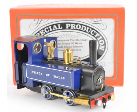 Mamod Prince of Wales limited edition live steam 32mm or 0 gauge locomotive, in original box with fuel tablets, hook and funn