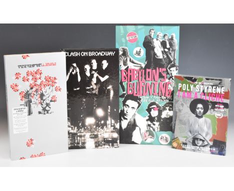 Four Punk Rock / New Wave collectibles comprising Siouxsie and the Banshees Downside Up CD box set of B sides and rarities, 5
