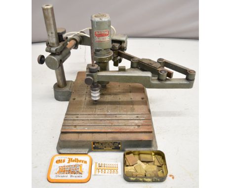 David Dowling Ltd pantograph engraver or millerwith Parvalux 1/20 hp 240v motor, on cast iron base, 35 x 38cm