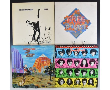 Thirty three Rock / Pop / Post Punk LPs including The Rolling Stones Some Girls with die cut sleeve and celebrity faces, two 