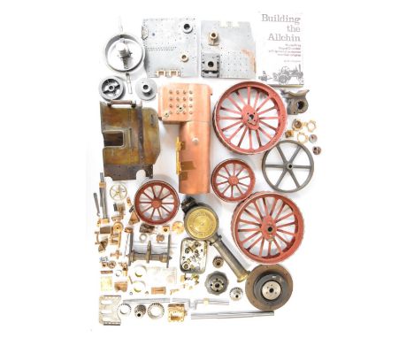 Part built 1&frac12; inch scale Royal Chester live steam Allchin agricultural traction engine, with silver soldered copper bo