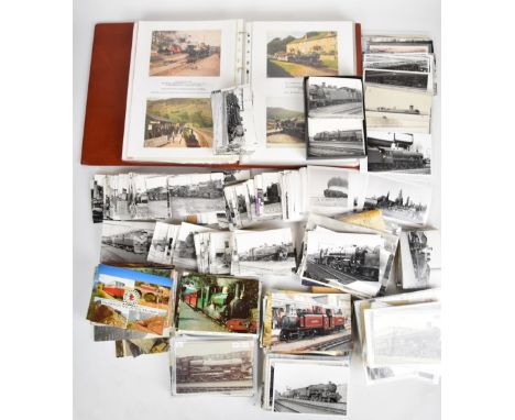 [Railwayana] Extensive collection of over 1500 Edwardian and later postcards and original photographs of all varieties of tra