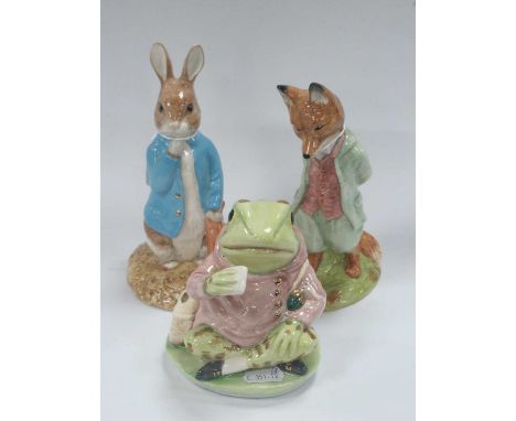 Beswick Ware, 'Peter and The Red Pocket Handkerchief' No 1209/1974, 19cm high, Foxy Whiskered Gentleman No 1492/1947 and Jere