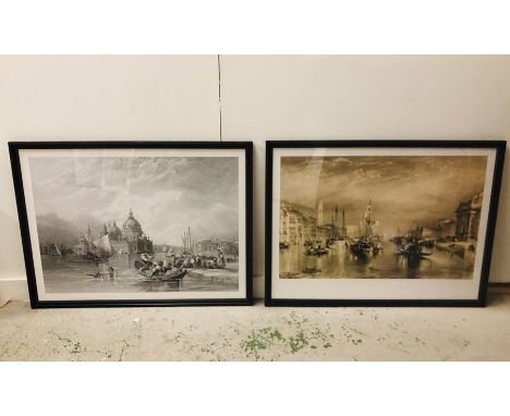 Two framed prints of Venice 107 cm x 83 cm