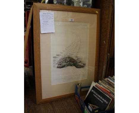 Gary HodgesGreen Turtlelimited edition print 346/850, signed in pencil50 x 33 cm 