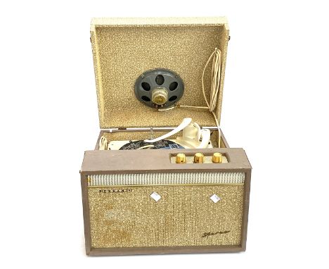 A Ferranti Stereo portable record player with Garrard model 209 turntable 