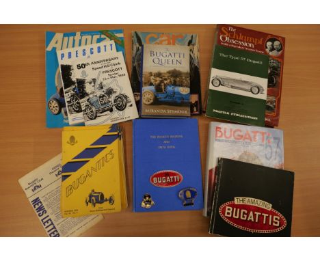 Bugatti publications: Bugantics late 1960s and 1970, The Bugatti Queen by Miranda Seymour, Type 56 Bugatti - Profile Publicat
