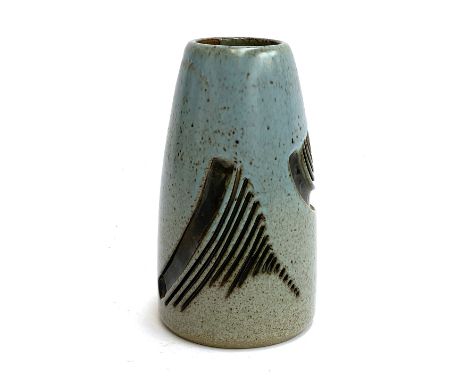 A Poole Pottery Atlantis vase by Jenny Haigh, marked JH to base, A20/3, 15cmH