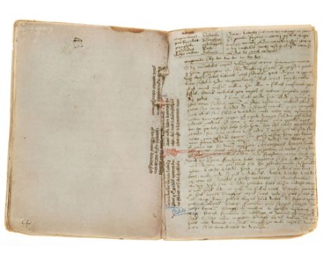 Notes on rhetoric, - manuscript in Latin with a few notes in Tudor English manuscript in Latin with a few notes in Tudor Engl