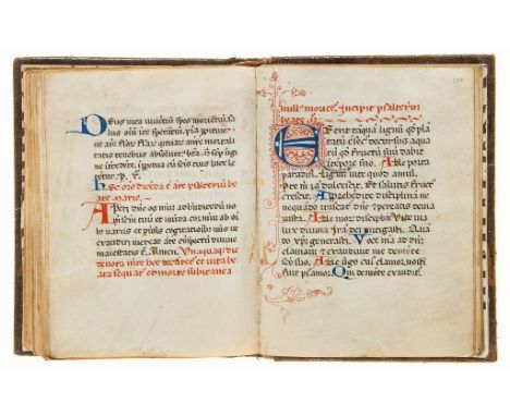 Augustinian Monastic Book of Hours, - Use of Rome, in Latin, decorated manuscript on parchment [Italy, Use of Rome, in Latin,