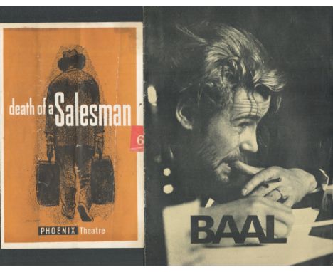 The London Phoenix Theatre, 2 programmes. Paul Muni in Elia Kazans production of Death of a Salesman, circa. 1950s. Baal play