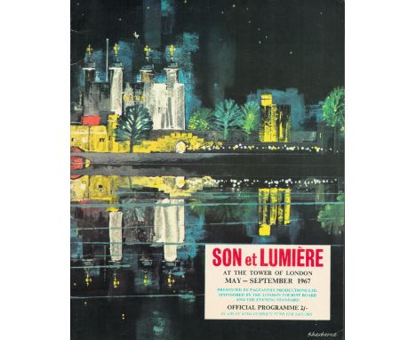 Son et Lumiere at the tower of London, 28 pages. May September 1967. 8"x10". Synopsis of the programme. Excellent condition. 