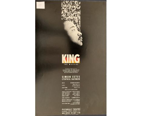 King the Musical, Piccadilly Theatre. Simon Estes and Cynthia Haymon. From single vendor collection of Books, Music Scores, T