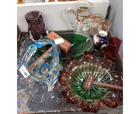 Part shelf of collectable glass