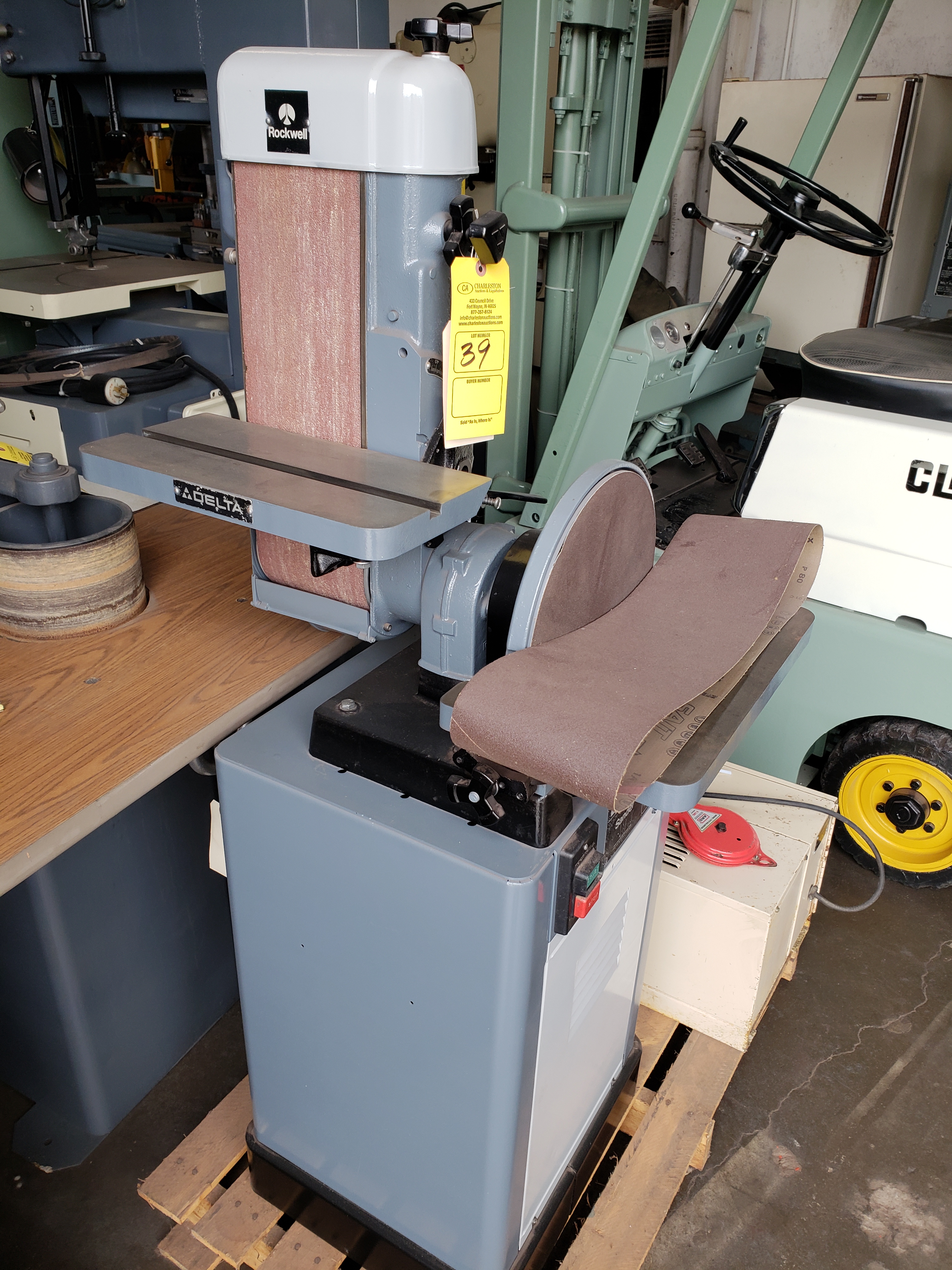 DELTA BELT & DISC SANDER CAT52611 S95B16415 12" DISC; 6" X 48" BELT