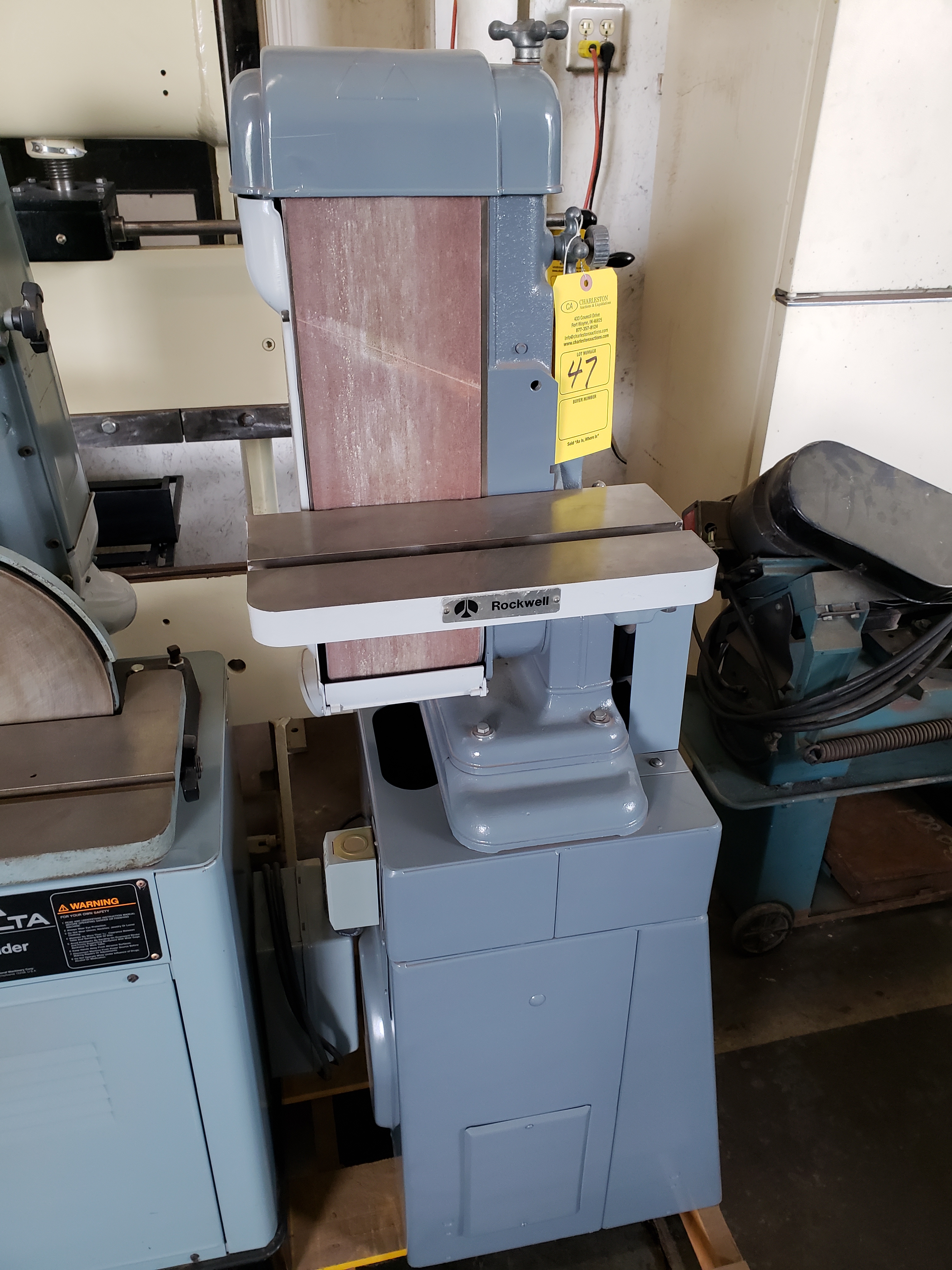 ROCKWELL BELT SANDER MODEL31550 S82K01685 1PH/1HP 6" X 48"