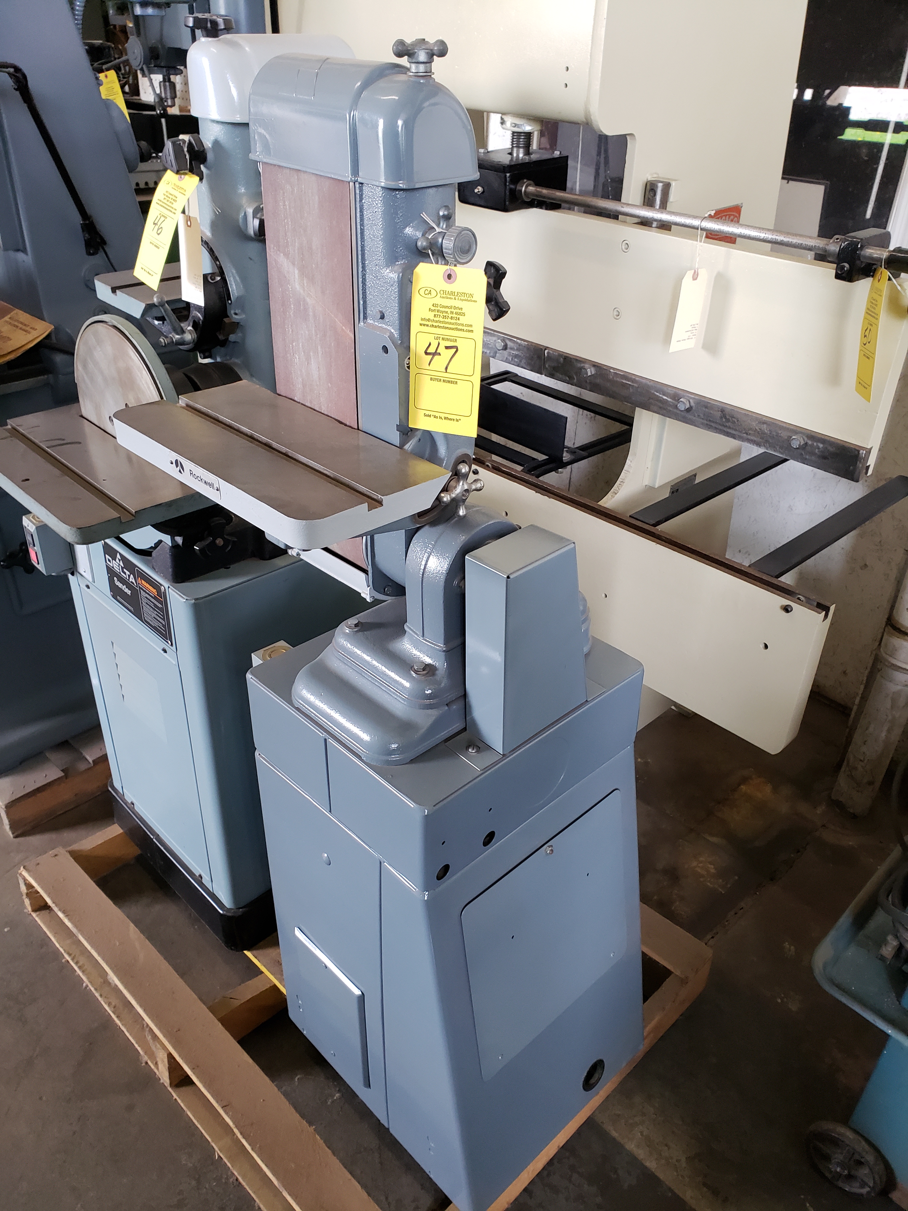 ROCKWELL BELT SANDER MODEL31550 S82K01685 1PH/1HP 6" X 48"