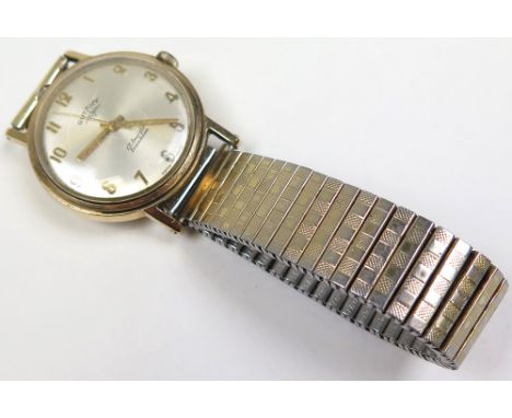 Gents Rotary 9ct cased wristwach on an expandable bracelet
