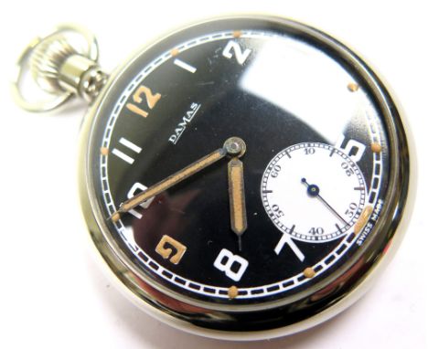British Military Issue General Service Time Piece (GSTP) by Damas. Marked on the back GS/TP XX 186999 with Arrow mark