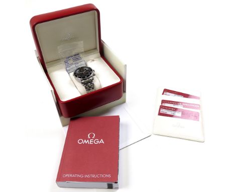 Gents Omega Seamaster professional quartz chronometer stainless steel wristwatch with the black bezel, inscribed 300m/1000 ft