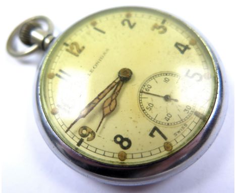 British Military Issue General Service Time Piece (GSTP) by Leonidas. Marked on the back G.S.T.P T34449XX with Arrow mark