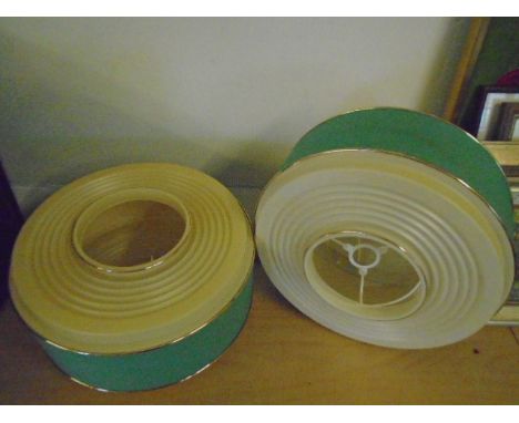 pair of retro light shades