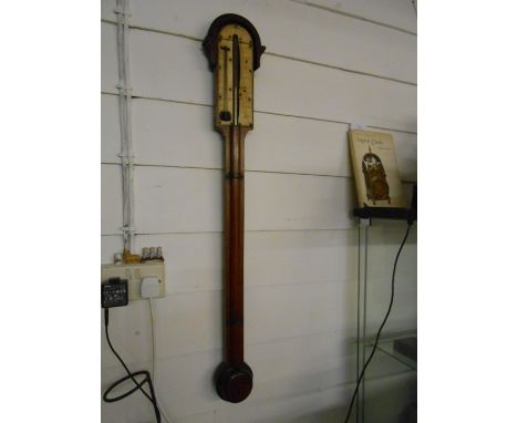 Victorian Mahogany Stick Barometer by David Derby